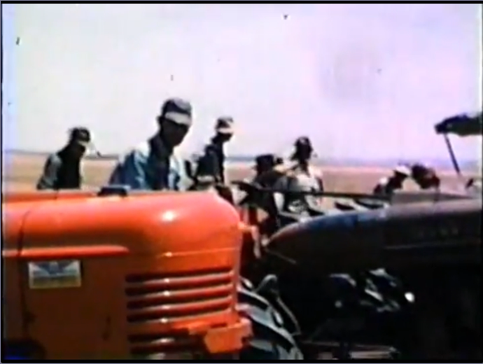 Gathering of farmers helping a sick neighbor