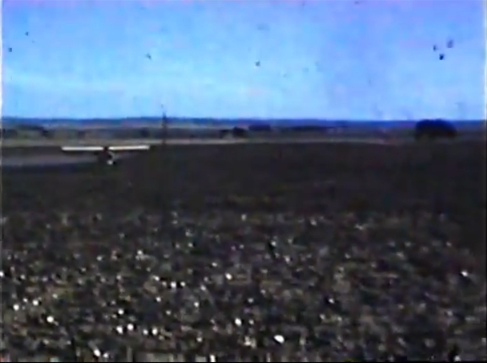 Crop spraying airplane