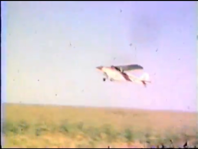 Crop spraying airplane